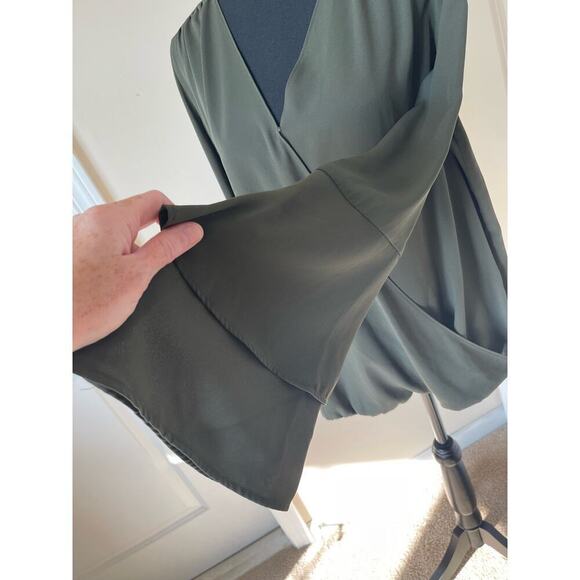 Michael Kors Olive Green Blouse - Picture 3 of 10